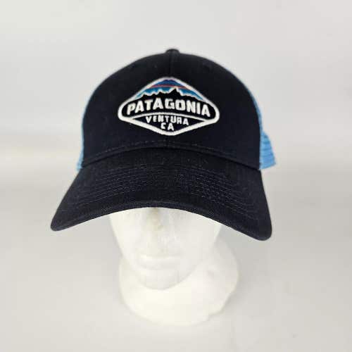 Patagonia Hat Mens Snapback Trucker Hat Blue Mesh Adjustable Ventura CA