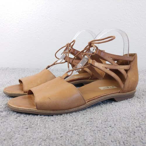 Paul Green Morea Gladiator Sandals Womens 9 Shoes Leather Tan Boho Closed Back