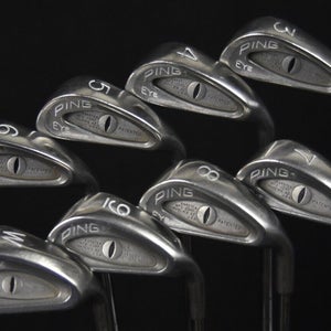 PING EYE SET (8) FLEX:REGULAR LENGTH: (5)38 IN RIGHT HANDED NEW GRIPS