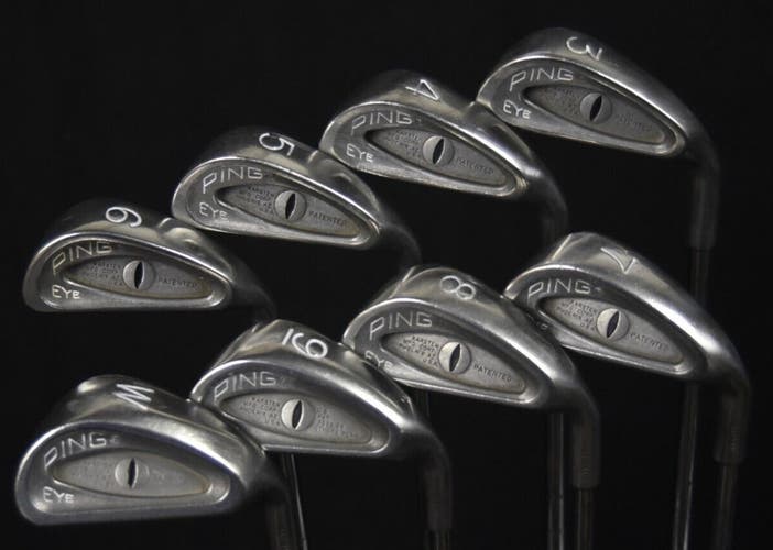 PING EYE SET (8) FLEX:REGULAR LENGTH: (5)38 IN RIGHT HANDED NEW GRIPS