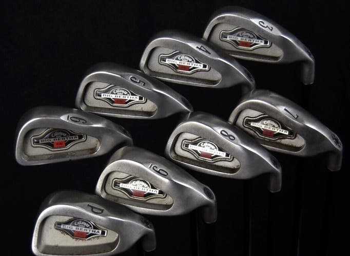 CALLAWAY BIG BERTHA SET (8) FLEX:REGULAR LENGTH: (5)39 IN RIGHT HANDED NEW GRIP
