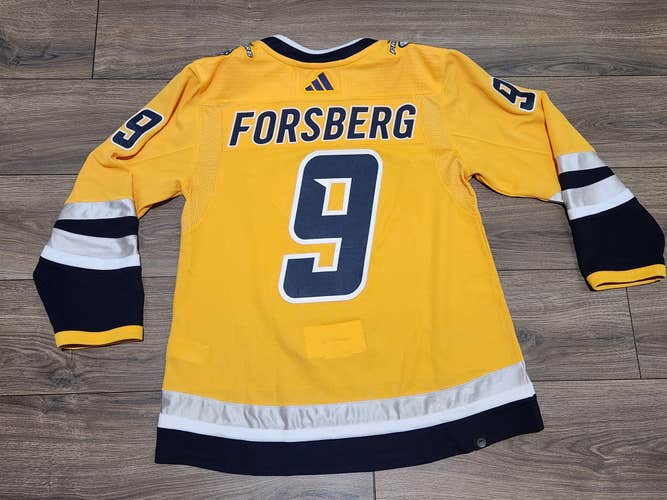 Nashville Predators Authentic Adidas Filip Forsberg Reverse Retro 2.0 Jersey Size 50