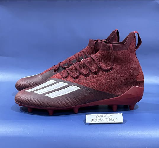 Adidas Adizero Primeknit Football Cleats Burgundy Size 12.5 Mens EH3423