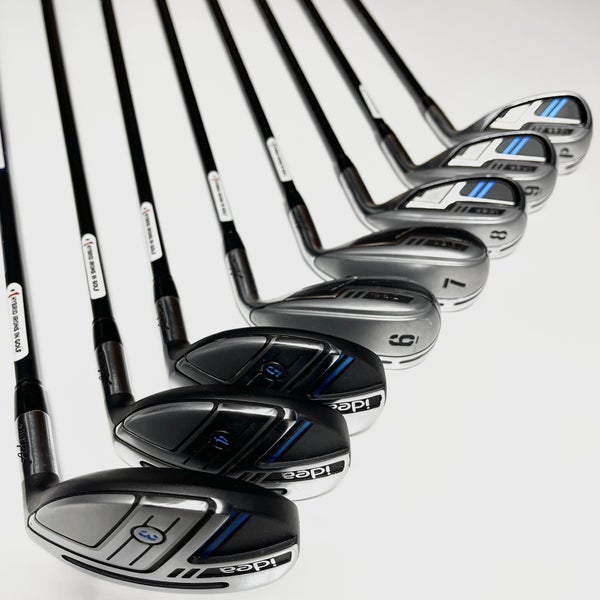 Adams Idea 3H,4H,5H, 6-9, PW Iron Set Right Handed Regular Flex Graphite Shafts