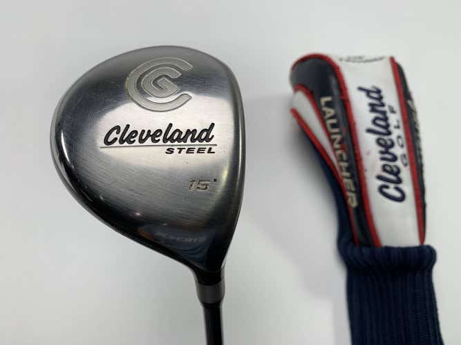 Cleveland Launcher Steel 3 Fairway Wood 15* Launcher Regular Graphite Mens RH HC