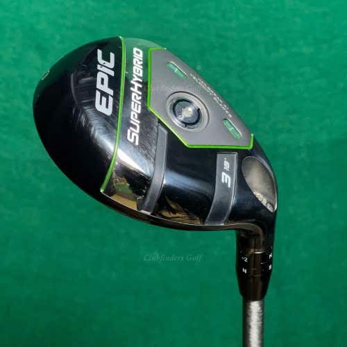 Callaway EPIC Super Hybrid 18° 3 Hybrid AeroTech SteelFiber fc75 Stiff W/Hc