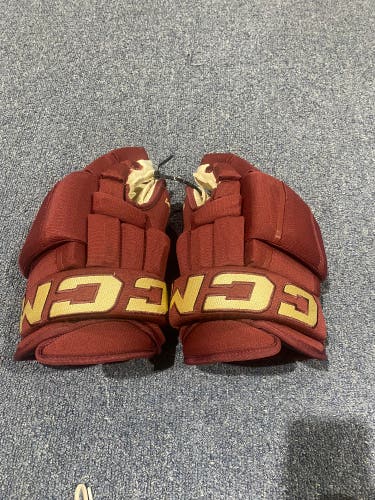 Used Arizona Coyotes Maroon CCM 14" HG97 Gloves