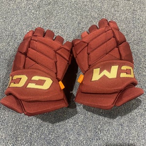 Used Arizona Coyotes Maroon CCM 14" HGPJSPP Gloves