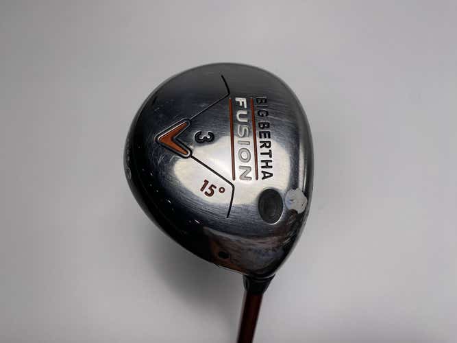 Callaway Big Bertha Fusion 3 Fairway Wood 15* Aldila NVS Orange 55g Regular RH