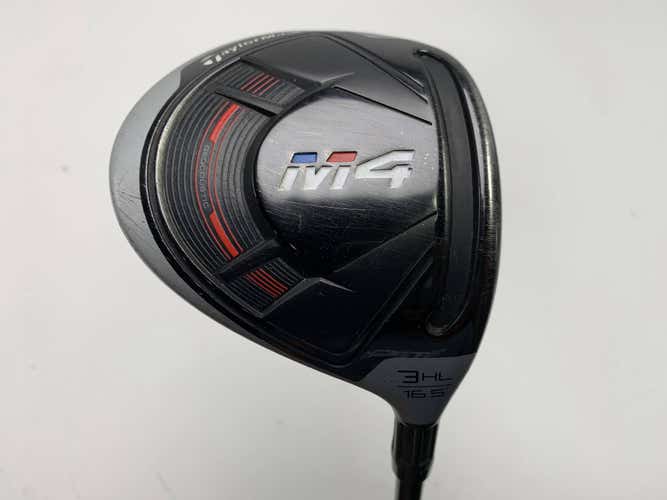 TaylorMade M4 3 Fairway Wood 16.5* Fujikura Atmos 5A Senior RH Midsize Grip