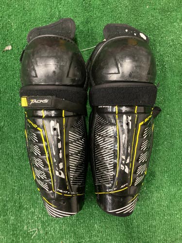 Used Junior CCM Tacks 9040 Shin Pads 12"