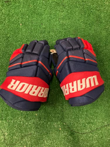 Blue Used Junior Warrior Alpha LX 30 Gloves 11"