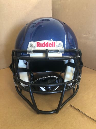 USED RIDDELL SPEED ADULT HELMET - LARGE - ROYAL BLUE METALLIC