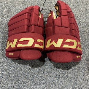 Used Arizona Coyotes Fischer Maroon CCM 14" HG4RPP Gloves