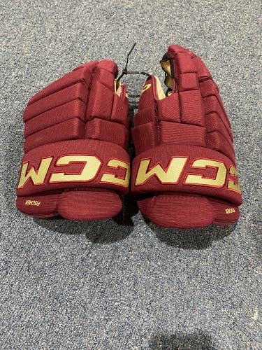 Used Arizona Coyotes Fischer Maroon CCM 14" HG4RPP Gloves