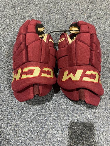 Used Arizona Coyotes Maroon CCM 13" HGTKPP Gloves