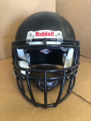 USED RIDDELL SPEED ADULT HELMET - MEDIUM - FLAT BLACK