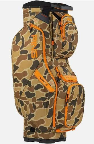 PING Traverse 214 Golf Cart Bag 14-Way Divider Duck Camo NEW w/ Tags #96385