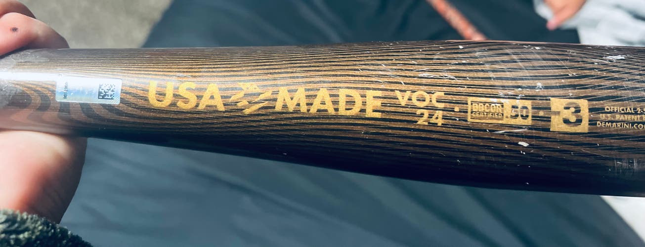 2024 DeMarini Voodoo BBCOR Certified Bat (-3) 28 oz 31"