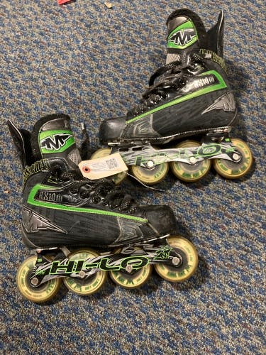 Used Senior Mission Axiom T6 Inline Skates Regular Width Size 7.5