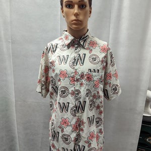 Washington Nationals Cherry Blossom Hawaiian Shirt L MLB