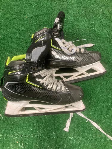 Used Senior Bauer Pro Hockey Goalie Skates Regular Width 8