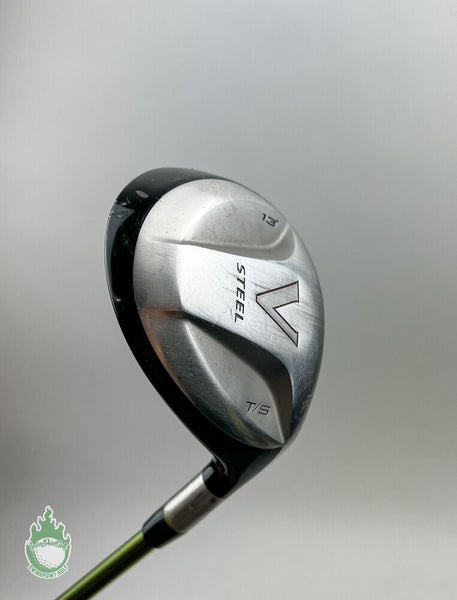 Used RH TaylorMade V Steel Fairway Tour Spoon 13* 75g Stiff Graphite Golf Club
