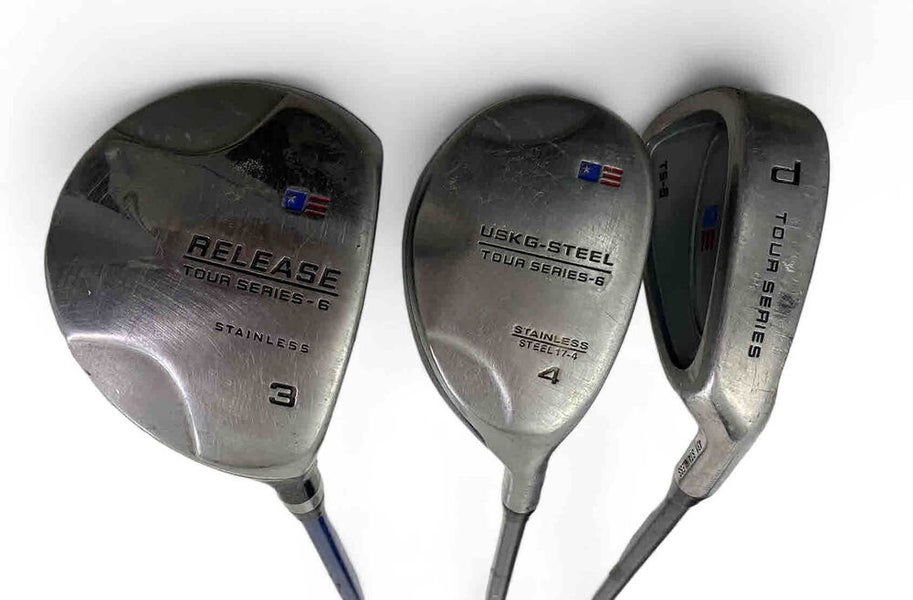 USKG RH US Kids Junior Golf 3 Clubs Tour Series 6 63-43 #3 #4 PW