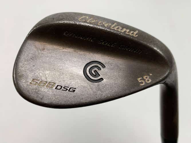 Cleveland 588 DSG Gunmetal Lob Wedge LW 58* Dynamic Gold Wedge Steel Mens RH