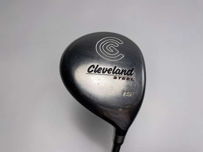 Cleveland Launcher Steel 3 Fairway Wood 15* Launcher Regular Graphite Mens RH