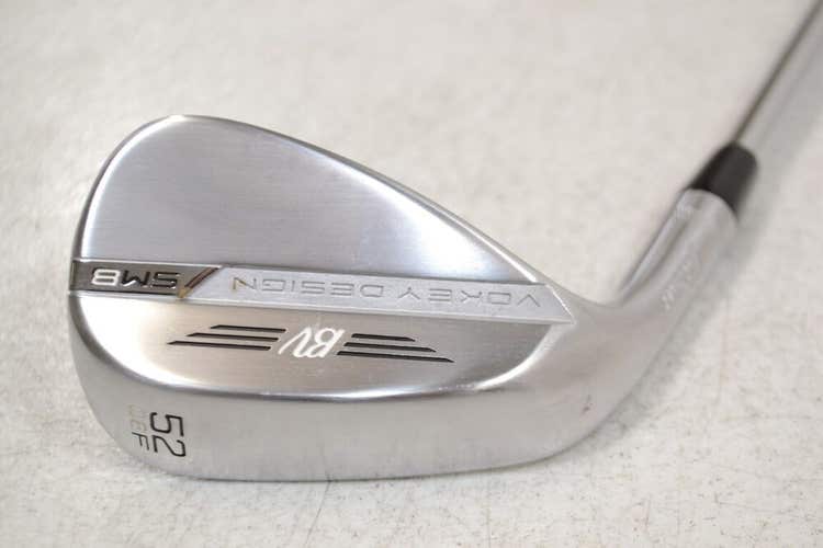 LEFT HANDED Titleist Vokey SM8 Brushed Steel 52*-08F Wedge Steel #178300