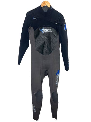 Xcel Mens Full Wetsuit Size XL Drylock 3/2 Chest Zip - $565