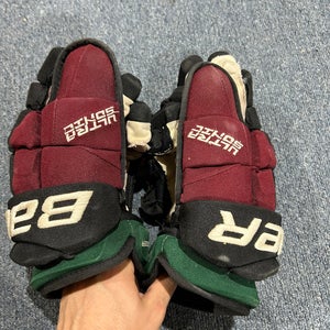 Lightly Used Arizona Coyotes Bauer 13" Pro Stock Supreme Ultrasonic Gloves