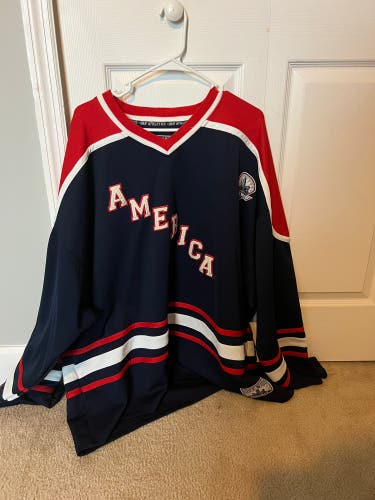 America Blue Hockey Jersey