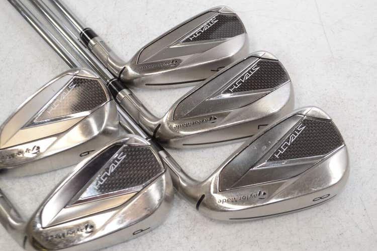 TaylorMade Stealth 6-PW Iron Set Right Regular Flex KBS MAX MT Steel # 178407