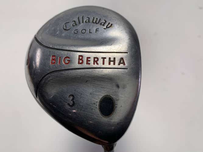 Callaway 2004 Big Bertha 3 Fairway Wood 15* Uniflex Steel Mens RH Midsize Grip