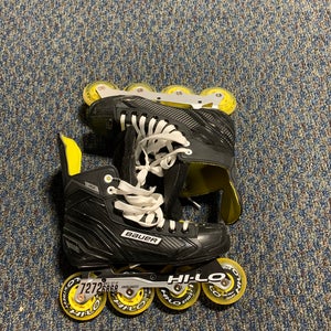 Used Junior Bauer RS Inline Skates Regular Width Size 4