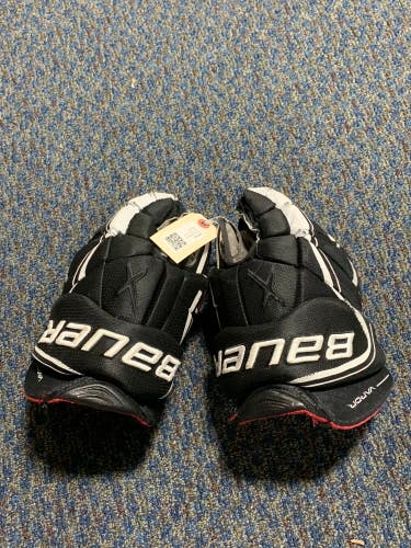 Black Used Senior Bauer Vapor 1X Lite Gloves 14"