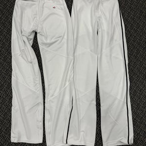 2-Pack Alleson Crush Senior XS White pants with Black braid