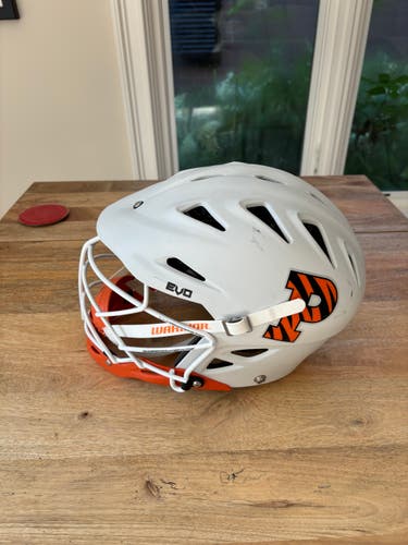 Lightly-used Princeton Warrior EVO White Helmet