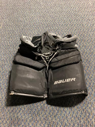 Black Used Intermediate Large Bauer Elite Hockey Goalie Pants