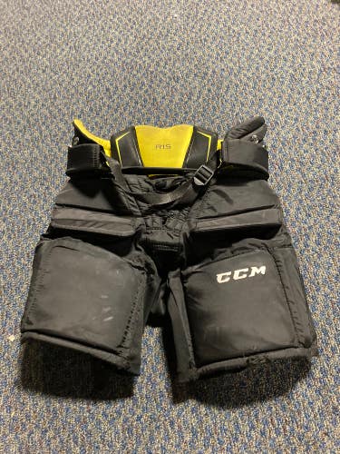 Black Used Junior Medium CCM Premier R1.5 Hockey Goalie Pants