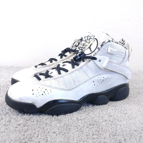 Air Jordan 6 Rings Motorsport Boys 6Y Shoes White Basketball Sneakers DJ6163-107