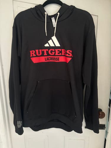 Adidas Harden Rutgers Lacrosse Hooded Sweatshirt