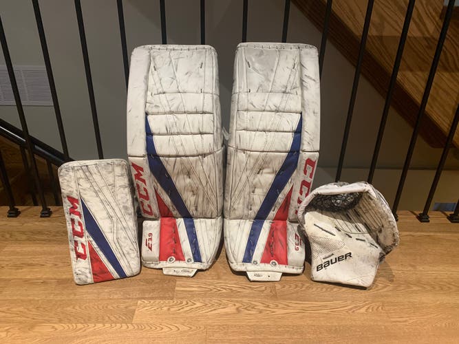 Used CCM Regular Extreme Flex 3.9 29+1 Goalie Full Set + 1X Glove