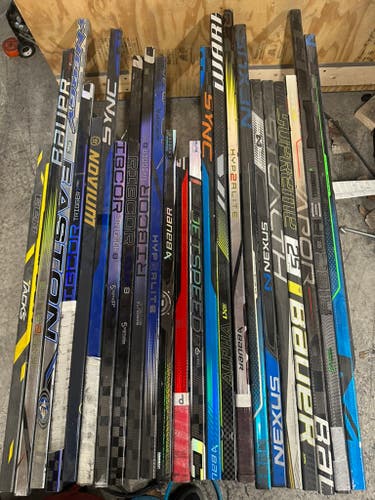 x23 - Lot of Broken Hockey Sticks for Projects or Repair - #Bundle200