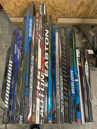 x23 - Lot of Broken Hockey Sticks for Projects or Repair - #Bundle201