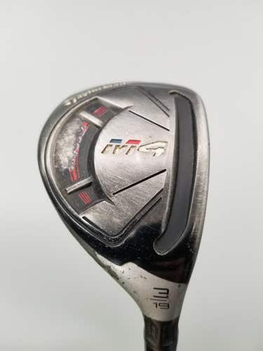 2018 TAYLORMADE M4 3 HYBRID 19* STIFF FUJIKURA ATMOS RED 7S 40.75" FAIR