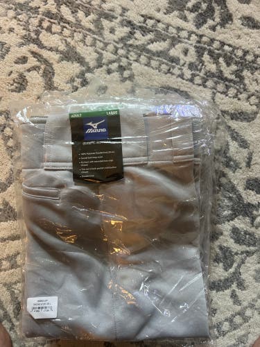 Gray New Large Mizuno Game Pants
