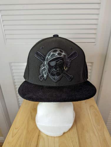 NWS Pittsburgh Pirates Black Corduroy New Era 59fifty 7 3/8 MLB